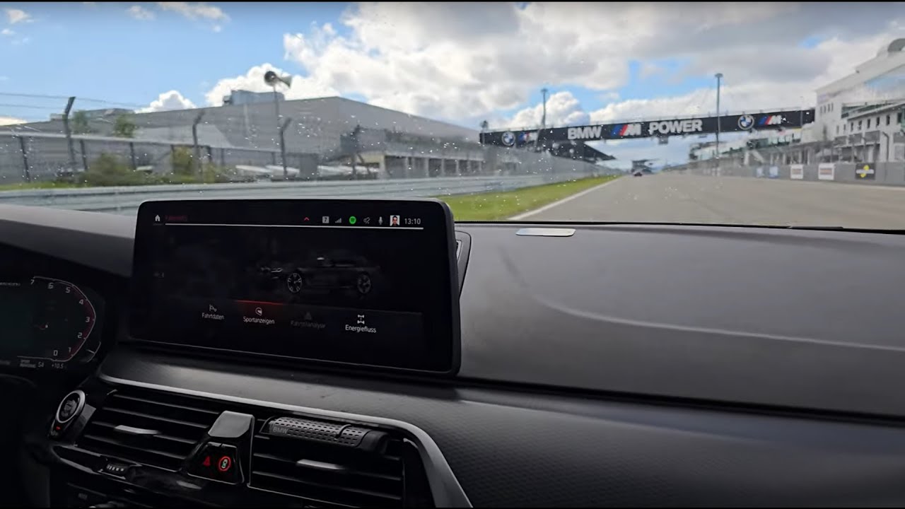 BMW M550i XDrive G30 LCI 530 HP being tracked on Nürburgring Grand Prix Strecke