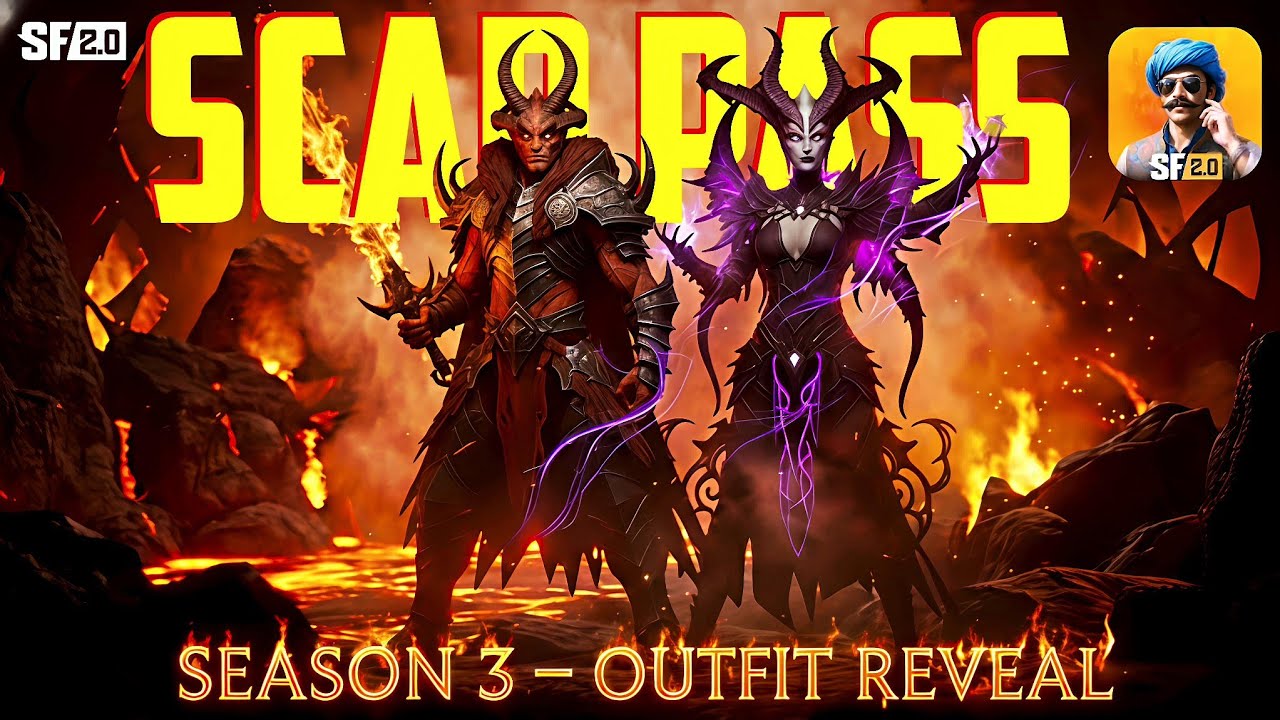 ScarFall 2.0 ScarPass Season 3 REVEAL 🔥 Outfit & All Rewards