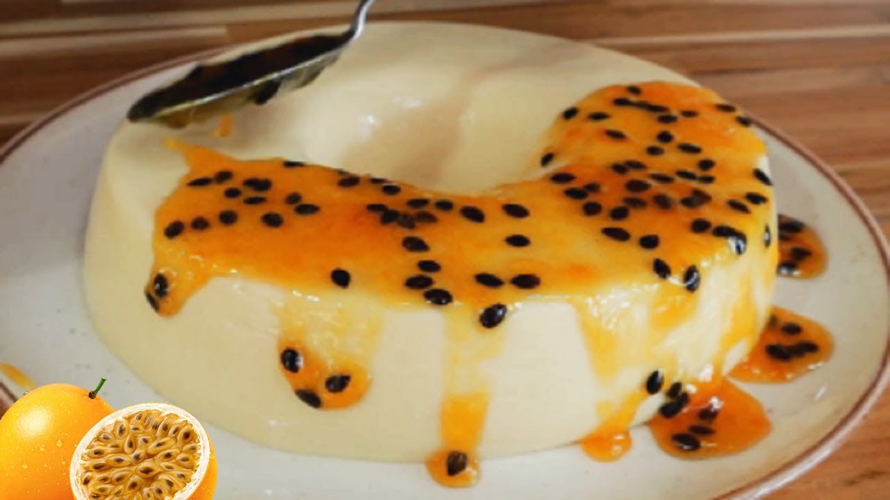 PUDIM DE MARACUJÁ MAIS FÁCIL QUE JÁ FIZ - SOBREMESA DELICIOSA