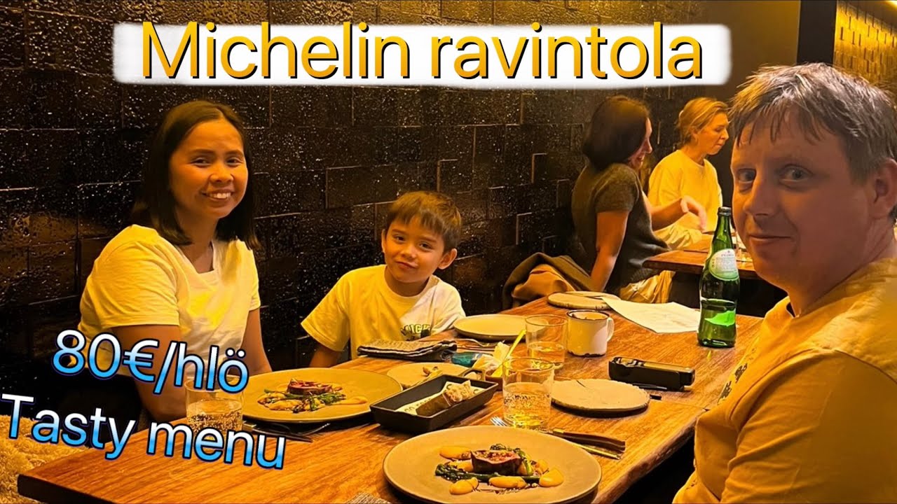 Michelin ravintolassa herkuttelemassa