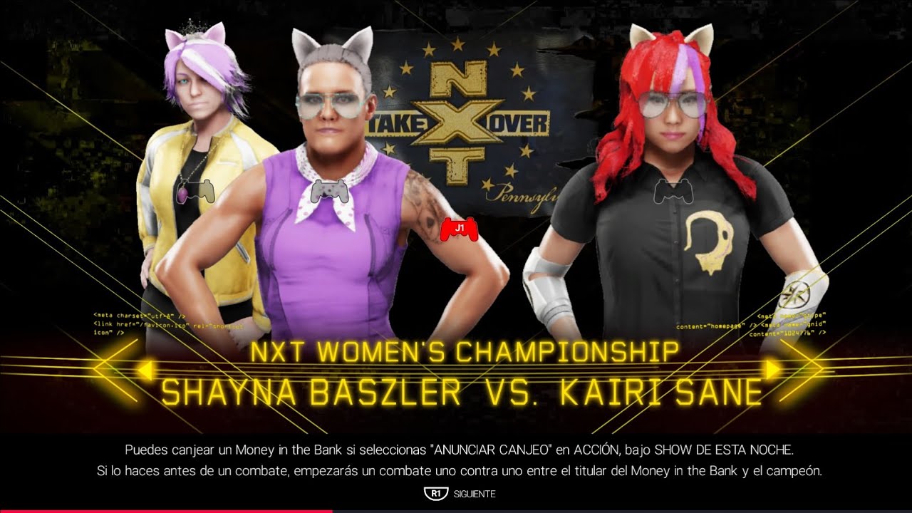 WWE 2k19 Silver Spoon vs Moon Dancer - NXT Women's Championship