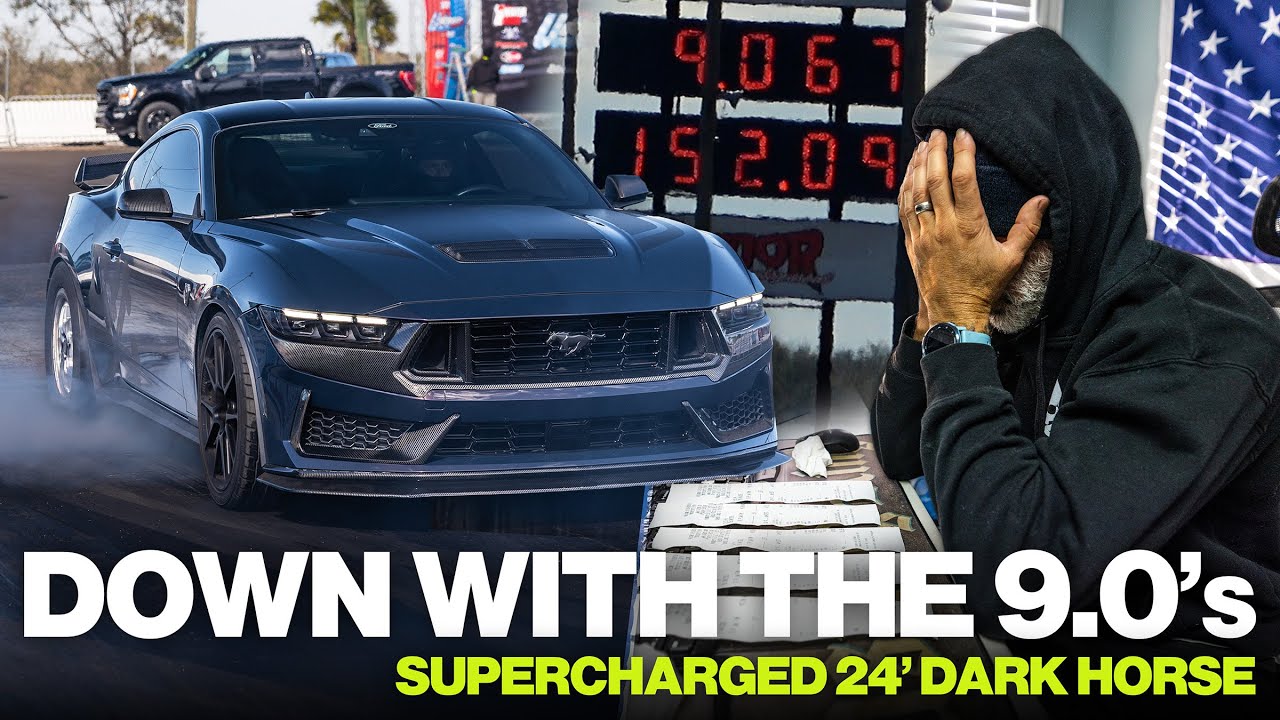 A Bad Case of the 9.0's - Supercharged Dark Horse Hits the Drag Strip
