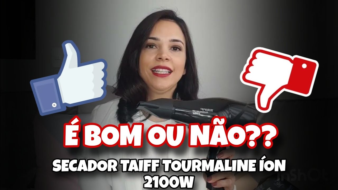 SECADOR TAIFF TOURMALINE ÍON 2100W É BOM OU NÃO?? Minha opinião!