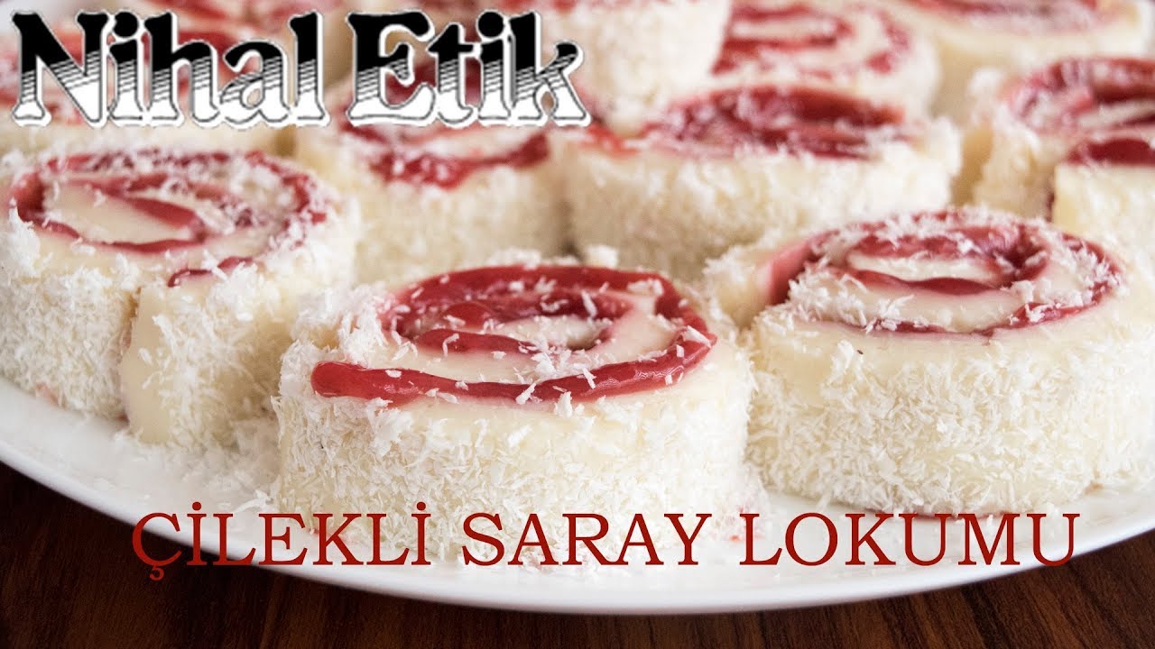 YAPIMI OLDUKÇA KOLAY OLAN ÇİLEKLİ SARAY LOKUMU