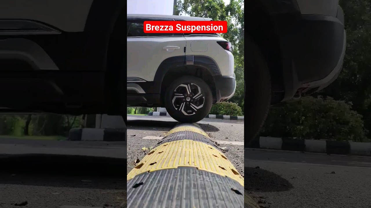 BREZZA Suspension Test 👍 | #brezza #shorts #marutisuzuki
