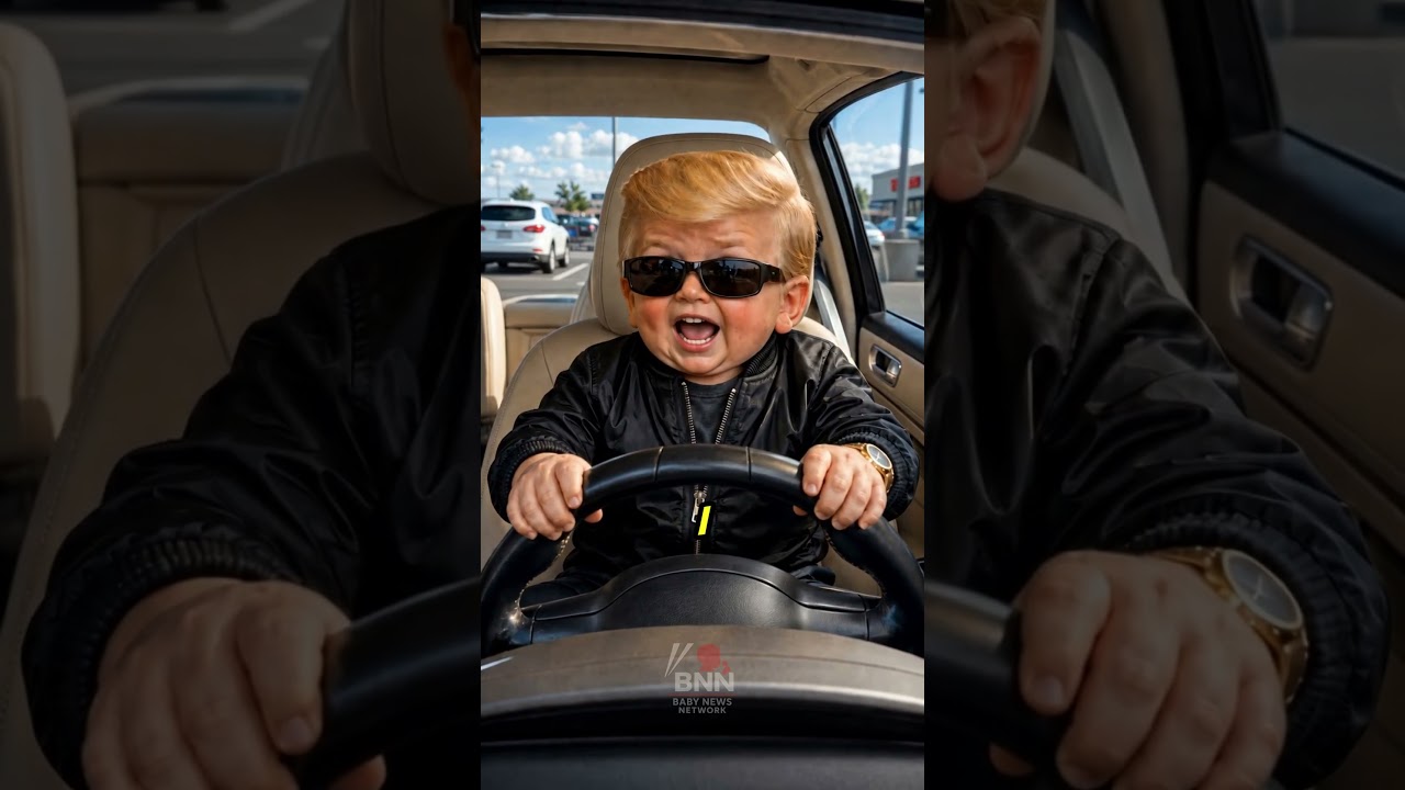 Baby Trump Drives For The First Time In 9 Years!