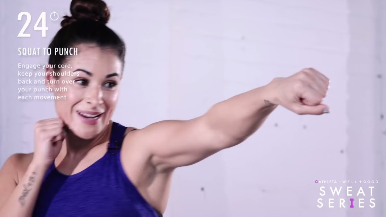 5 Minute Full-Body Boxing Workout | Sweat Series | Well+Good