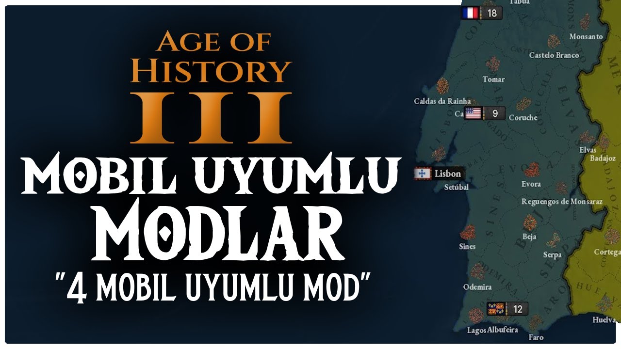 4 MOBİL MOD BİR ARADA! | ŞİMDİ İNDİR - Age of History 3 Mobil Modlar - Part 2