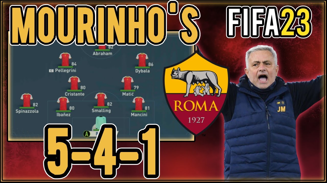 Replicate Jose Mourinho's 5-4-1 Roma Tactics in FIFA 23 | Custom Tactics Explained