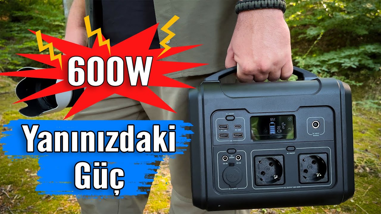 Kamp ve Doğada Elektrik Çözümü EZVIZ PS600 Güç İstasyonu İle 600Watt Güç Her Zaman Yanınızda