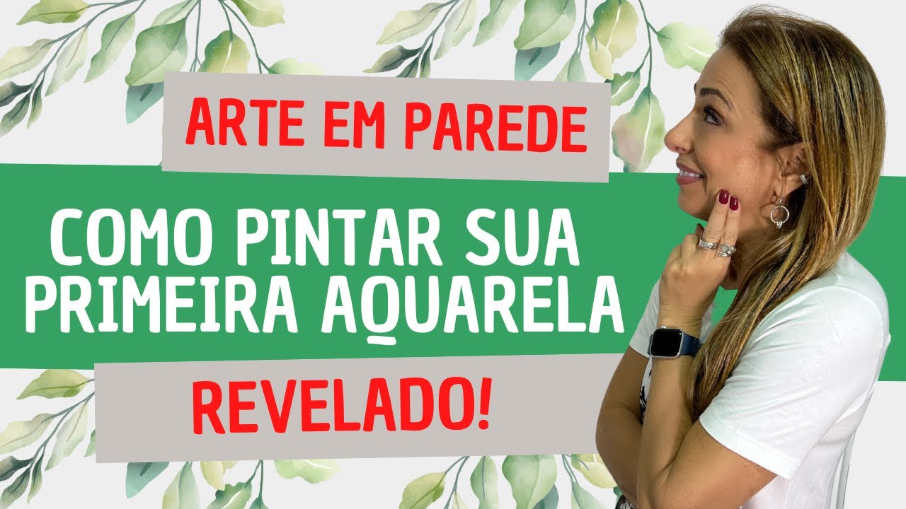 Arte em Parede- Como fazer sua primeira aquarela na parede!! Segredo revelado!!