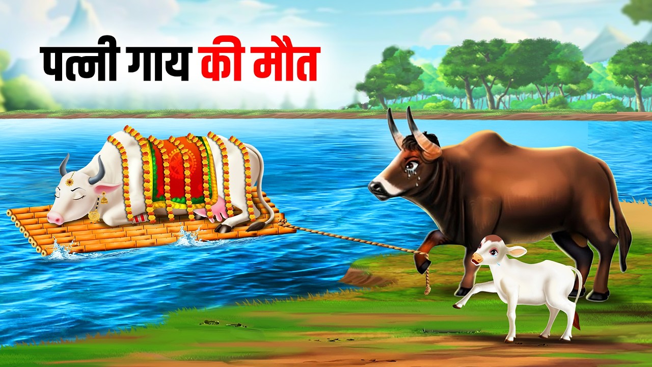 पत्नी गाय की मौत | Cow Story | Cartoon
