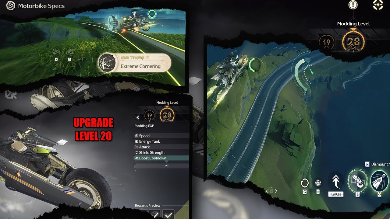 Upgrade the Motorbike to Modding Level 20 and try in World | Wuthering Waves (3.0)