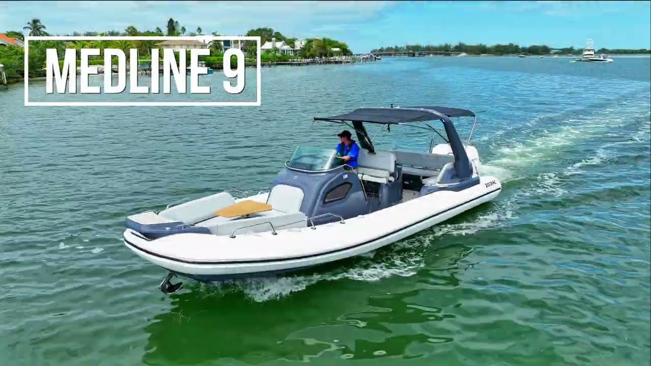 Zodiac Medline 9 - Drone Boat Video - Sarasota, Florida