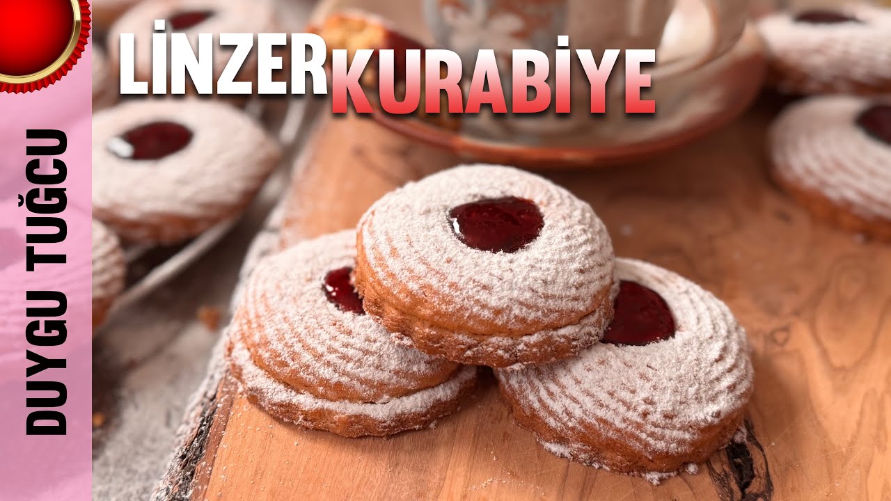 Linzer Kurabiye Tarifi🍪 | HER HAFTA SONU YAPMAK İSTEYECEKSİNİZ | Chef Duygu Tuğcu
