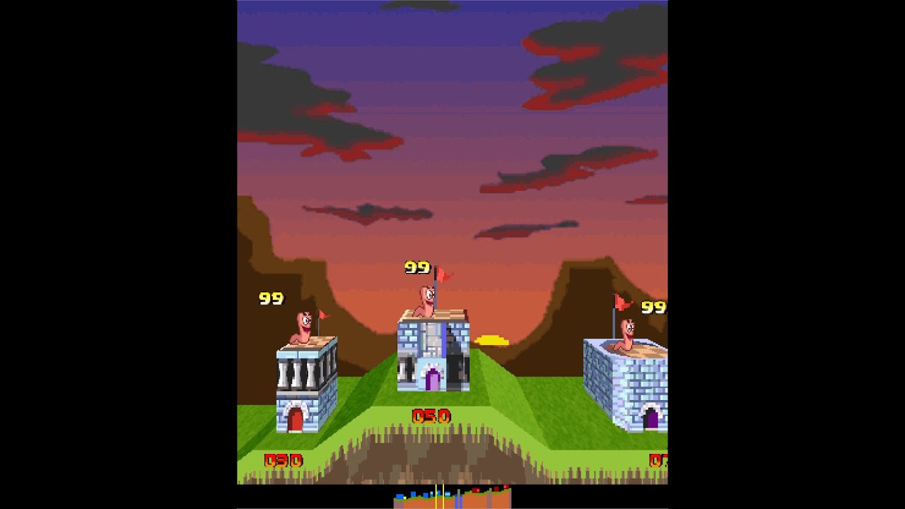 Worms Forts 3D (Java ME) - Playthrough