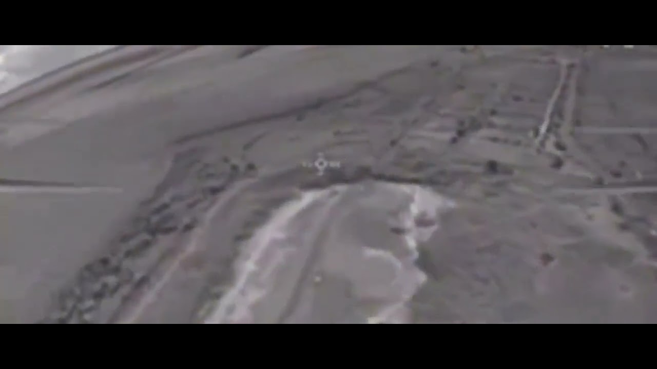 Fighters of the 73rd Special Operations Center use a kamikaze drone to work on the positions