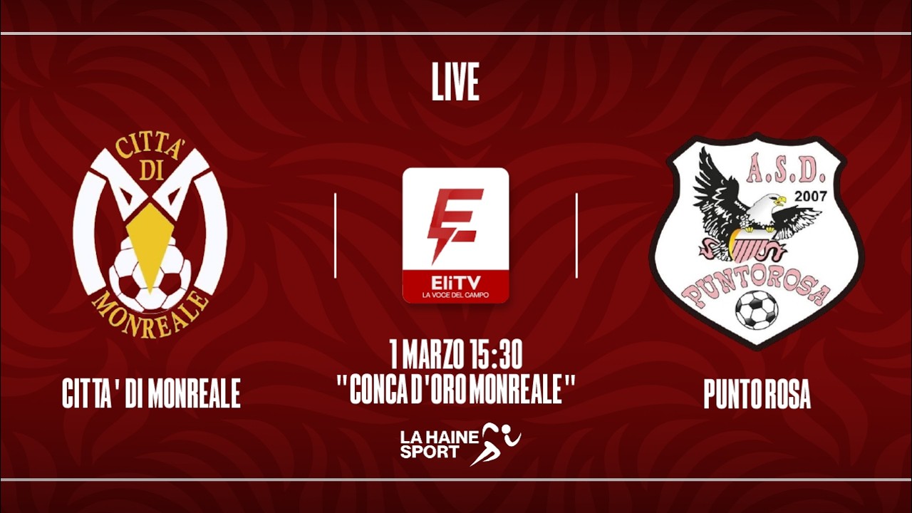 Città di Monreale-Punto Rosa | 18ª Giornata 1ª Categoria | Full match