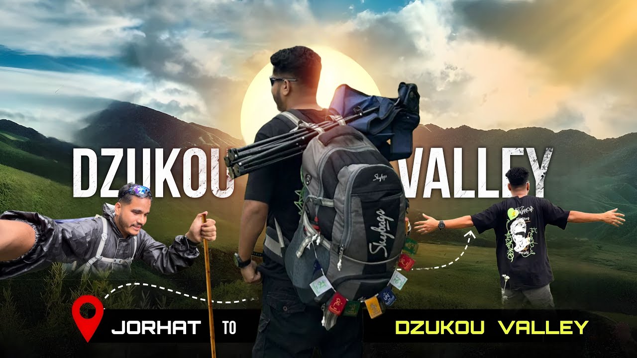 jorhat to dzukou valley ⛰️. dzukou valley trekking 