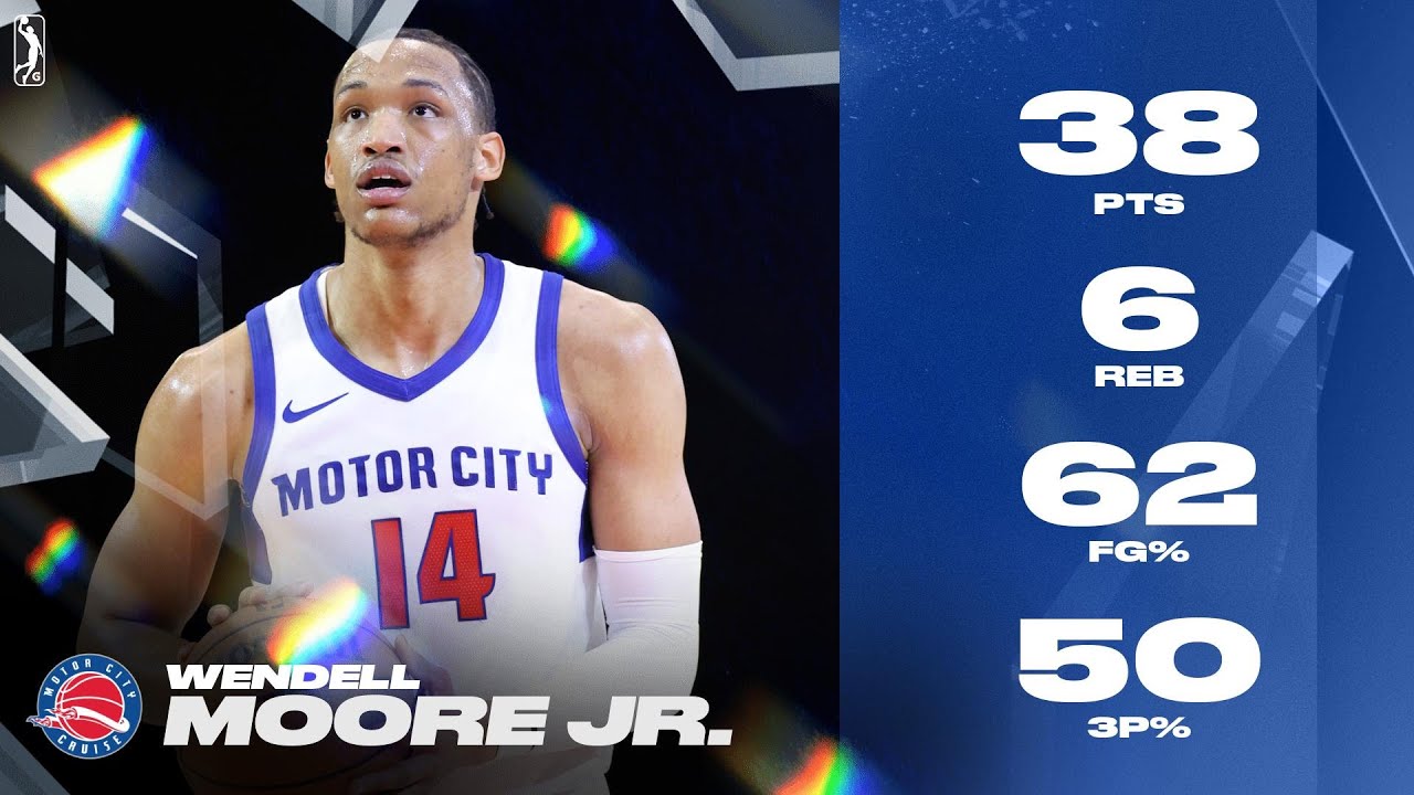 Pistons' Two-Way Wendell Moore Jr. Dropped 38 PTS For Motor City!