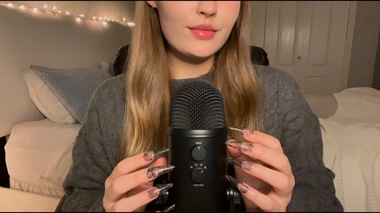 ASMR✨mic base tapping & scratching | hand movements | soft mic scratching✨
