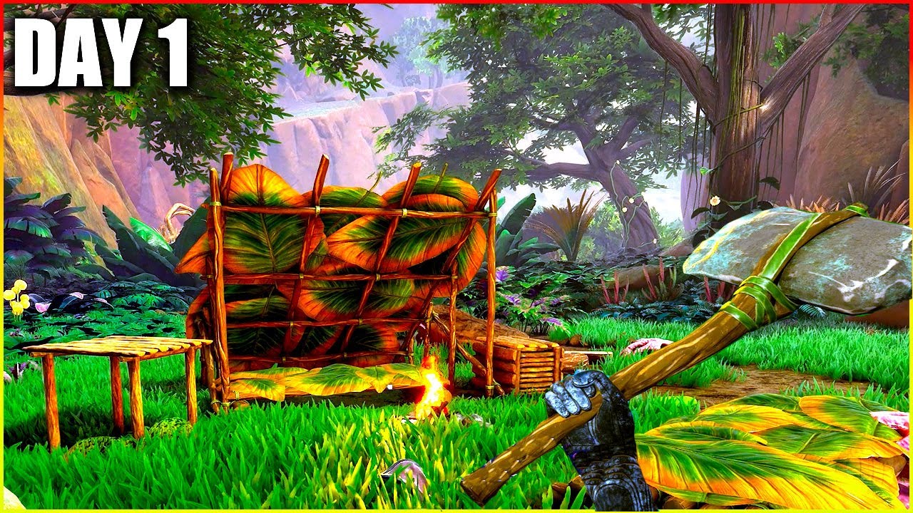 Surviving in an Underground Martian Forest! Craft Build Survival Game - Blind Descent