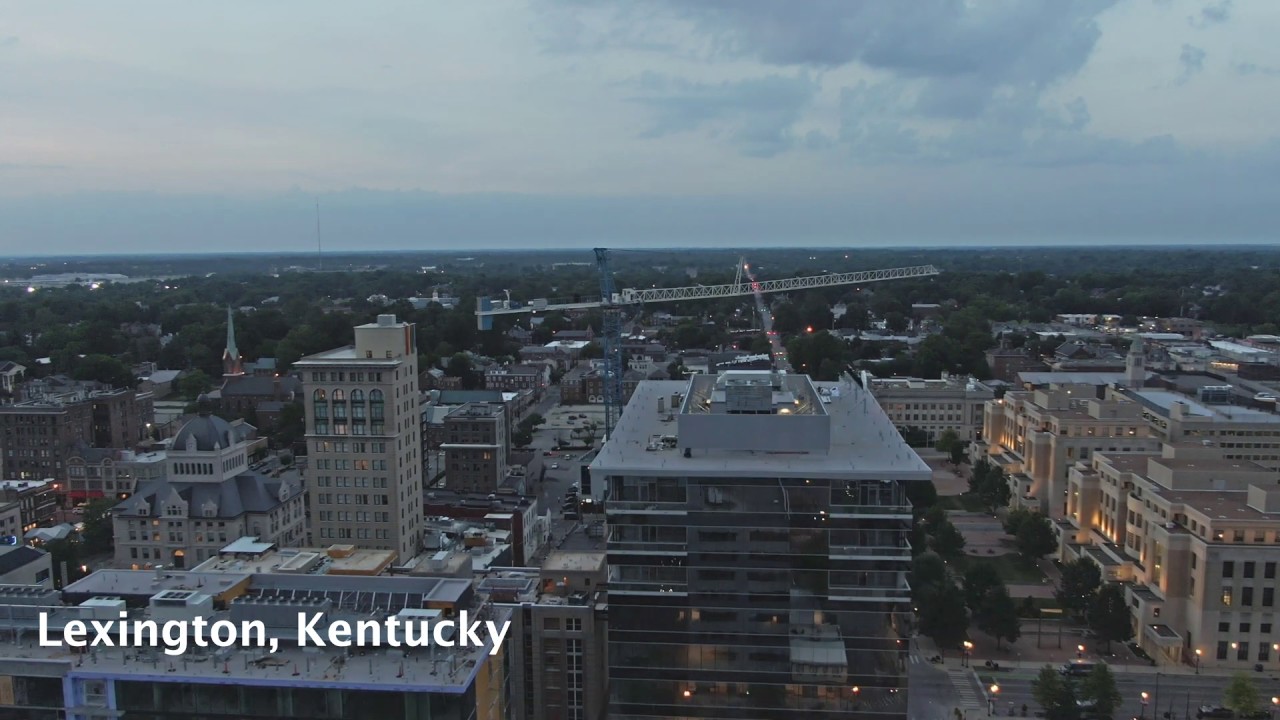 Downtown Lexington Kentucky Drone Video (In 4K Video)