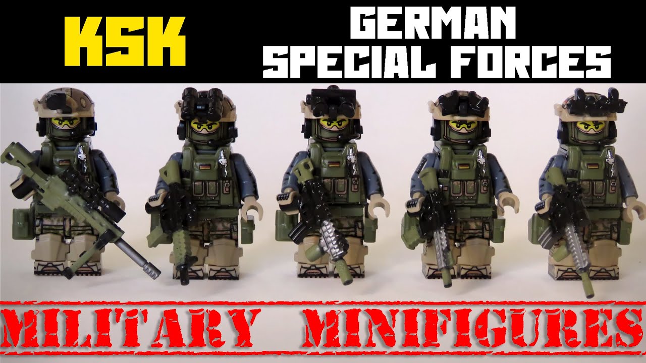 MILITARY MINIFIGURES - KSK Kommando Spezialkr&auml;fte - German Special Forces Unofficial Lego Aliexpress