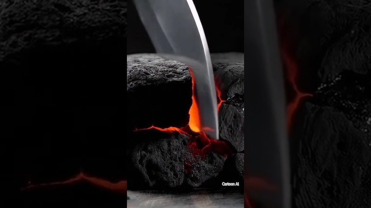 Cutting Magma Ai..🥶 Amazing Video 