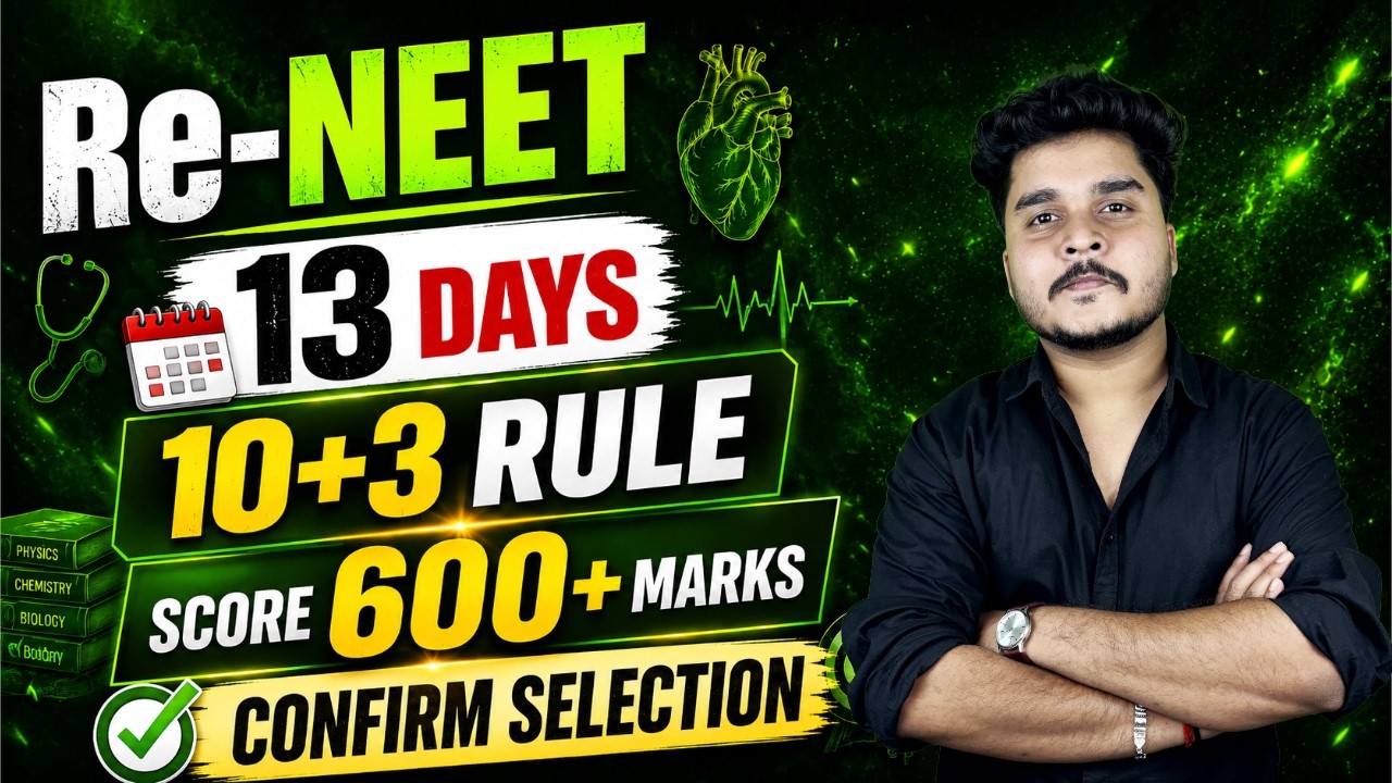 10+3 RULE = 600+ MARKS Confirm Selection in NEET 2026