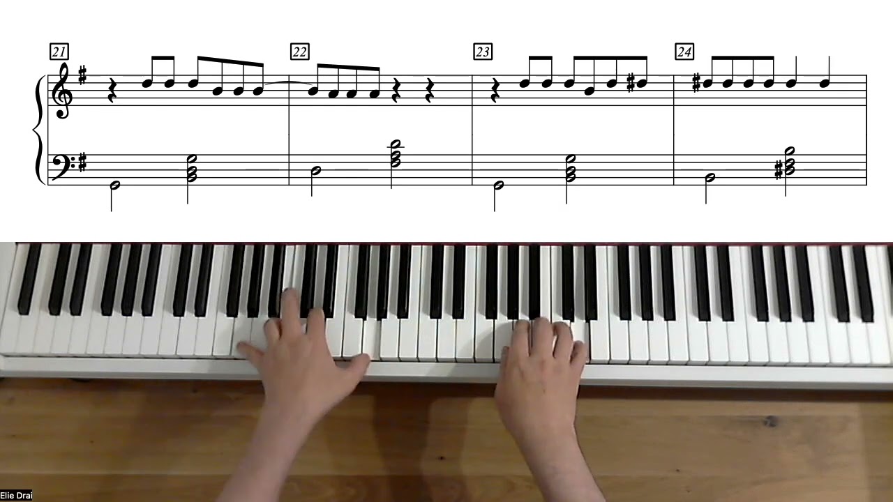 Marie Laforêt - Viens, viens - Niveau Débutant - Piano (avec partition)