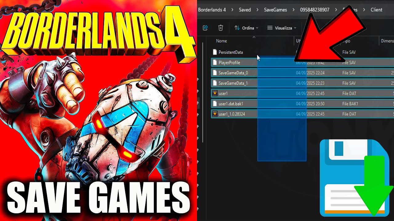 Borderlands 4 | Come trovare i file di salvataggio ( save file location ) SAVE GAMES - tutorial