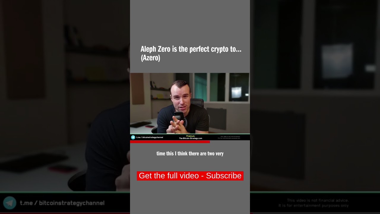 Aleph Zero is the perfect crypto to... (Azero)