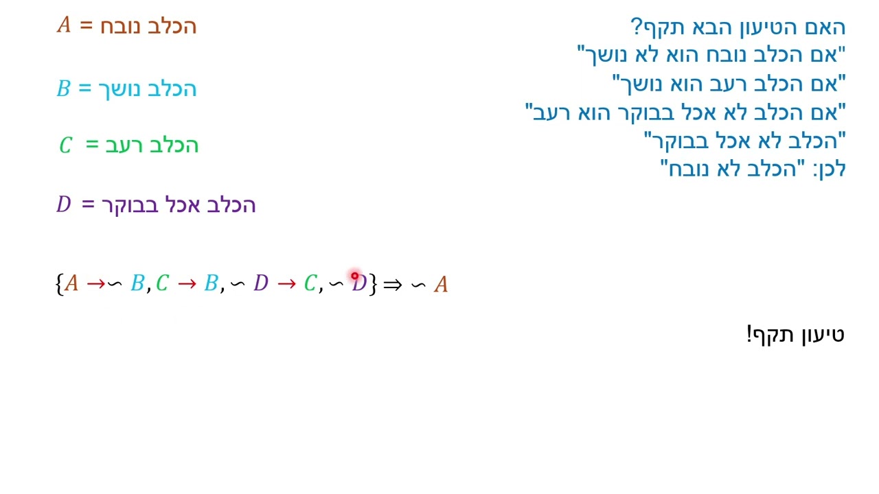 טעון תקף - הצרנה - תרגיל 2.6