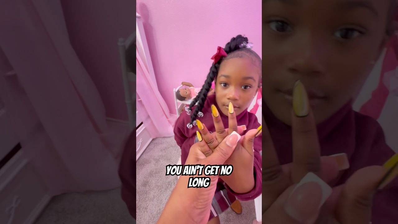 Girl SNEAKS And Gets FAKE LONG NAILS😭 #shorts #dreamdiorsworld