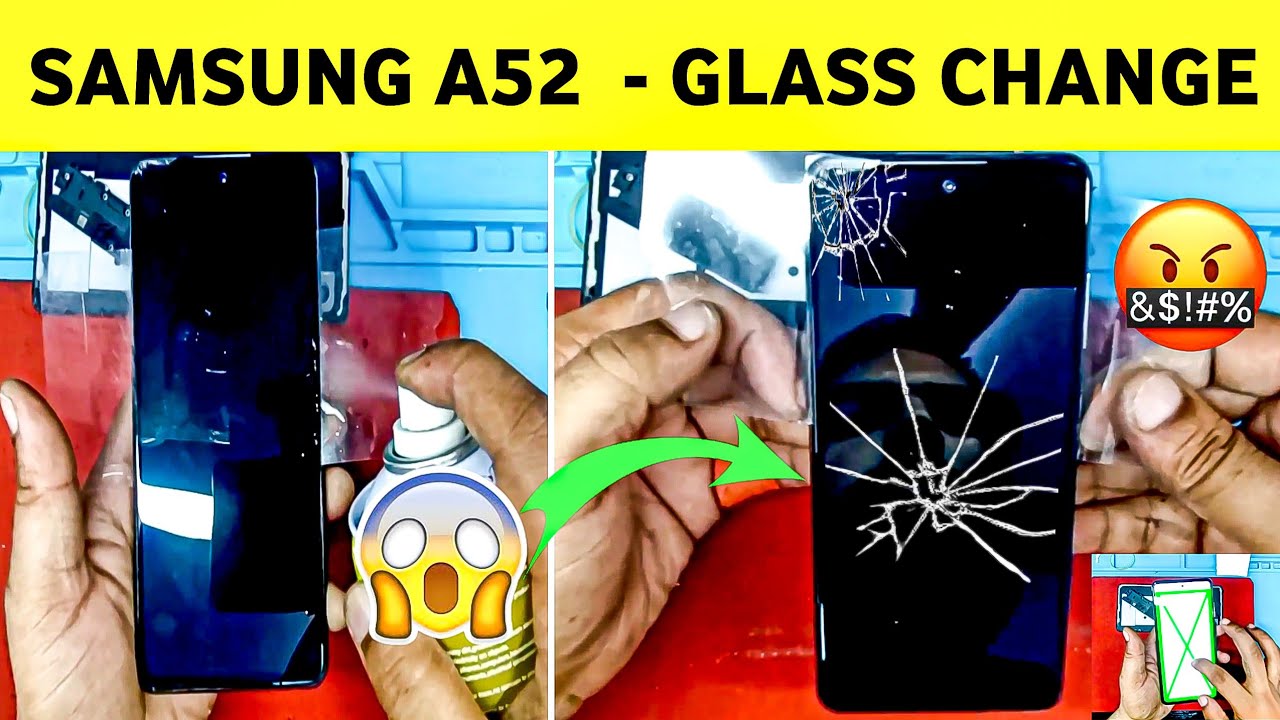 SAMSUNG A52 BROKEN GLASS REPLACEMENT || SPARE REPAIR ||