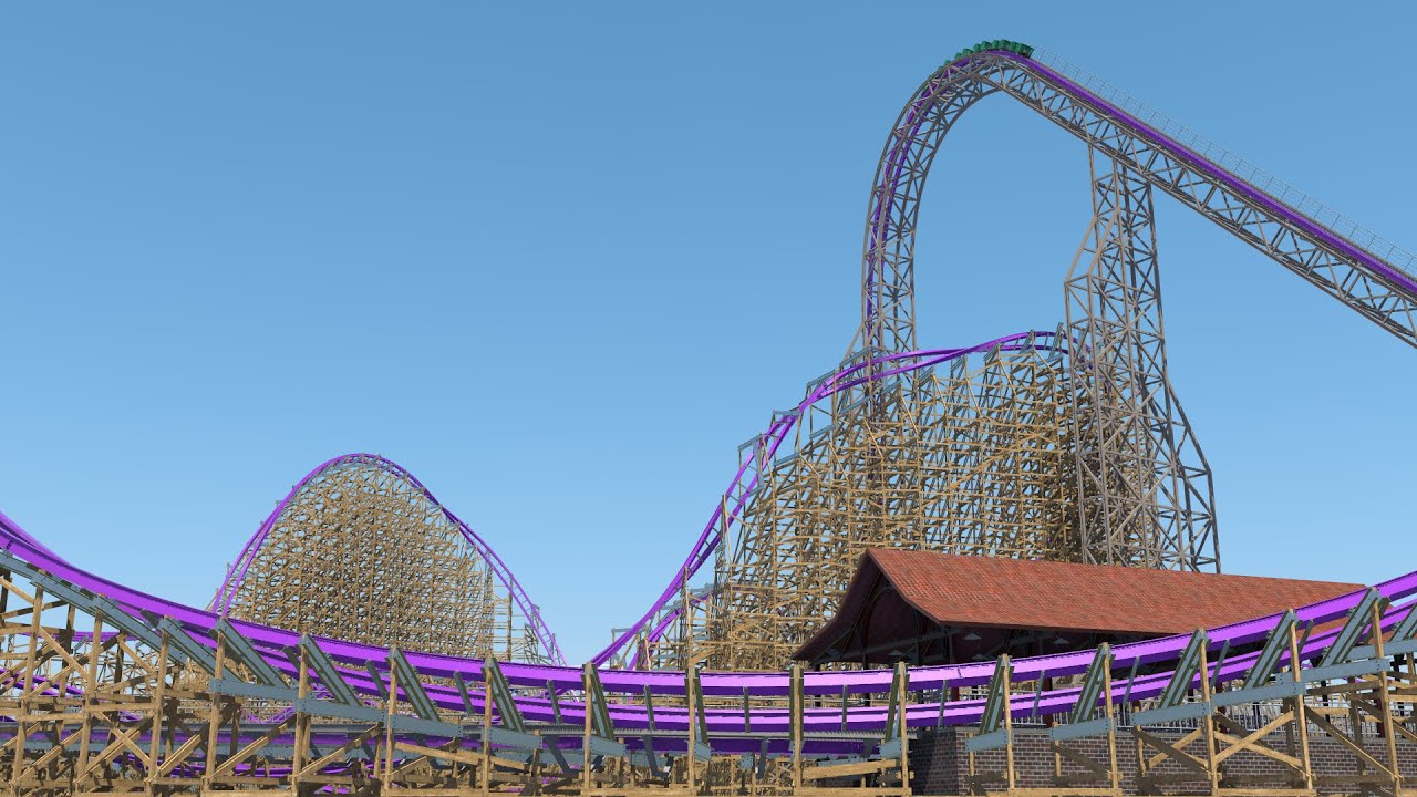 Iron Gwazi | Busch Gardens Tampa RMC Hyper Hybrid | Complete Layout NoLimits 2 Animation