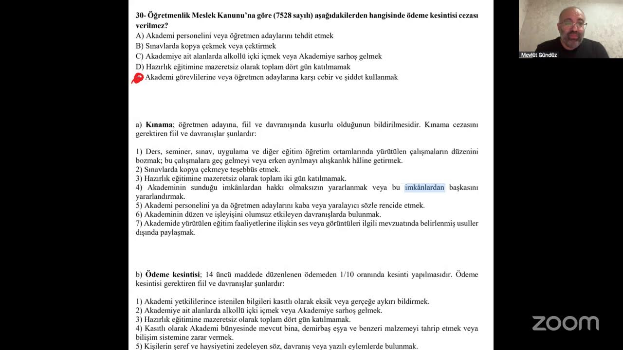 2026 Mevlüt Gündüz DENEME ANALİZİ KAMPI
