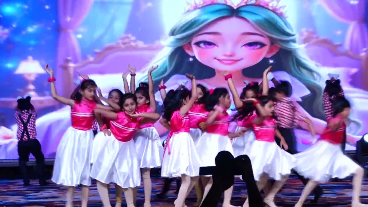 Barbie dance performed by TOPKIDS School students during their Annual Day celebrations for 2024-25