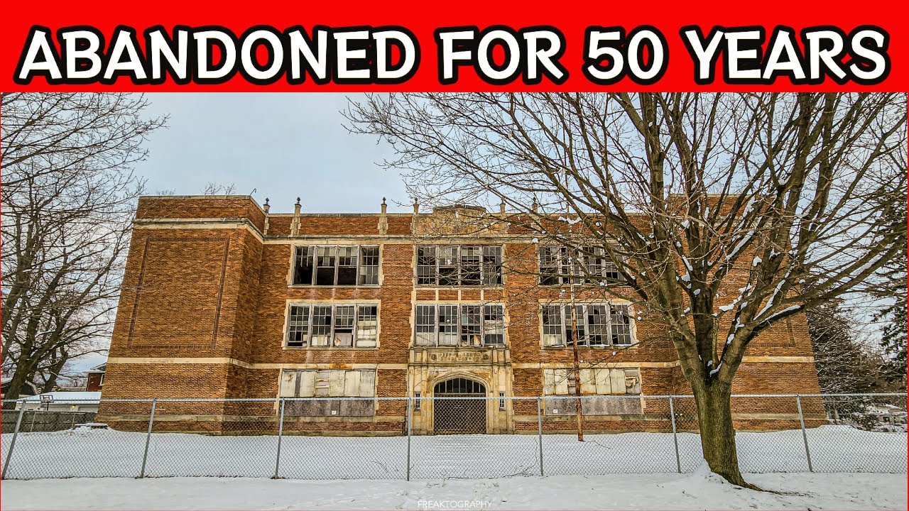 Silver Creek High School in Silver Creek, New York (Abandoned for 50 Years) - 4K Video