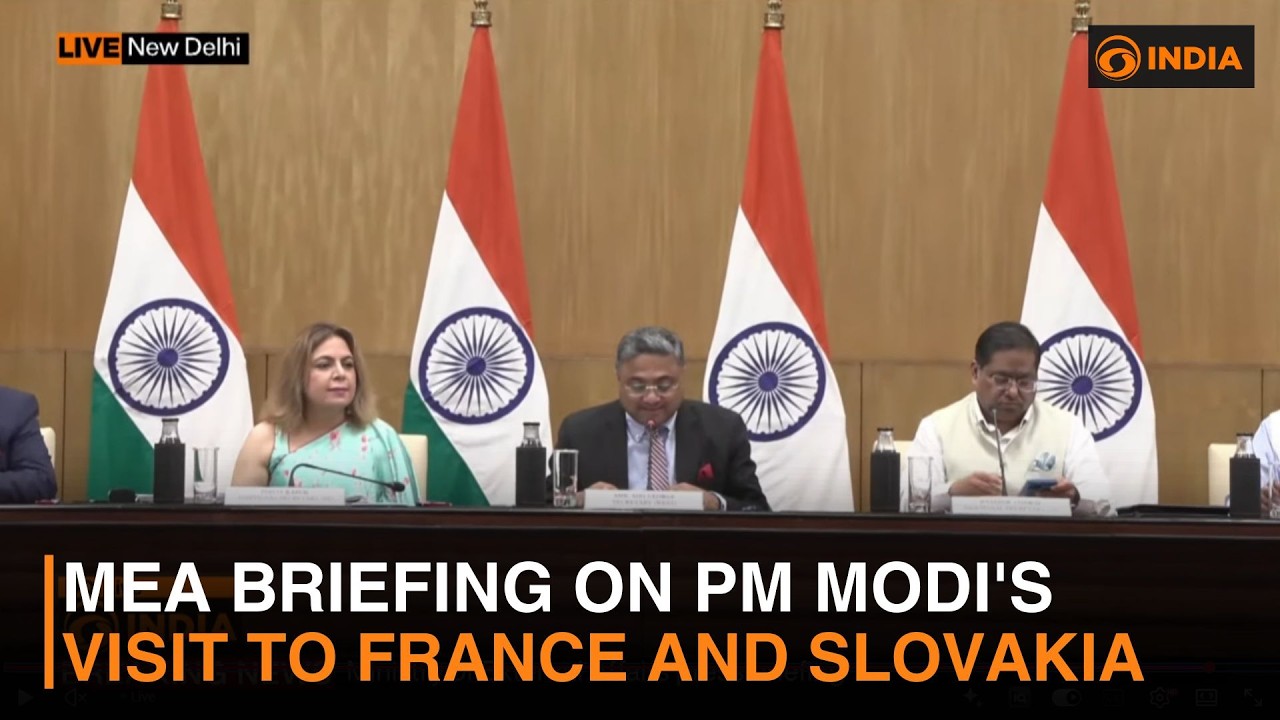 LIVE: MEA briefing on PM Modi's visit to France and Slovakia