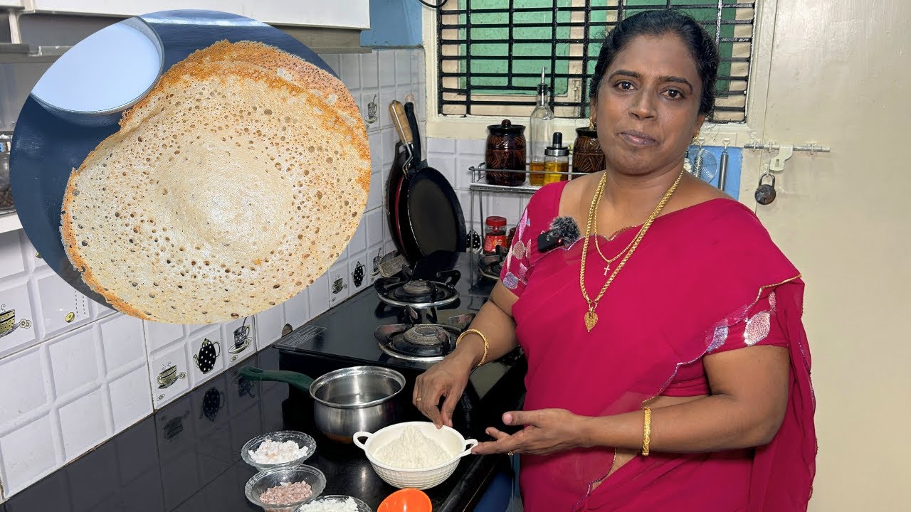 சுவை அட்டகாசம் 10 நிமிடத்தில் கோதுமை ஆப்பம் ரெடி - Instant Healthy Wheat Aappam Recipe In Tamil!!