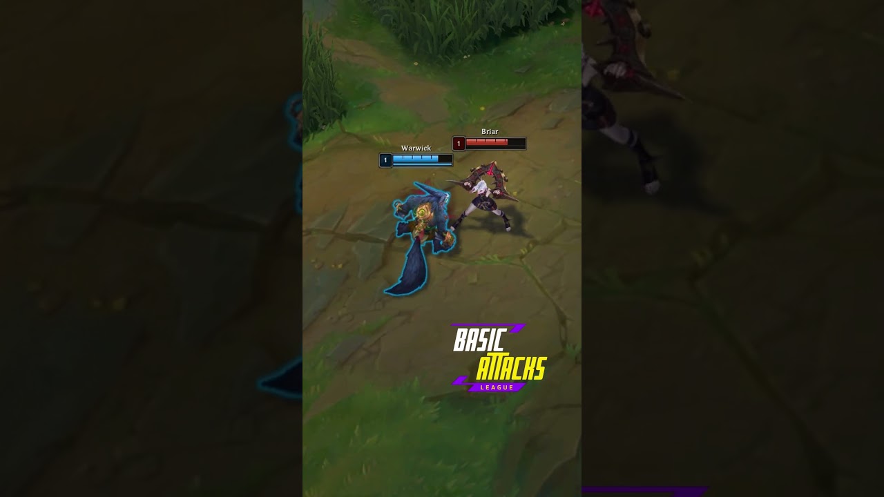 Warwick Vs. Briar League of Legends fight LVL1 Basic Attacks #leagueoflegends #riotgames