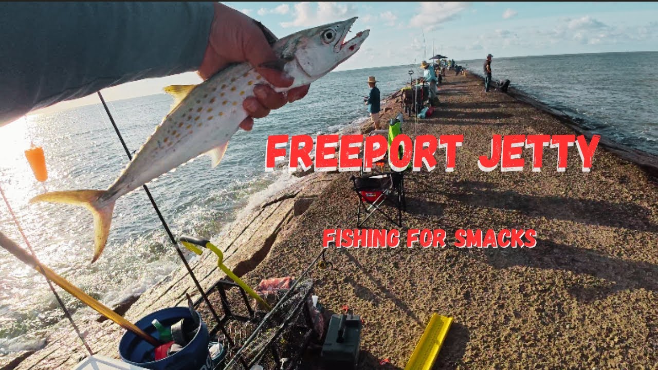Texas Jetty Fishing for Spanish Mackerel | Freeport Surfside Catch & Action