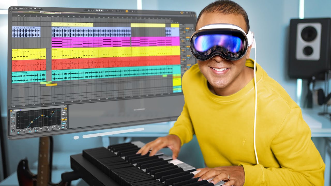 Apple Vision Pro: IN MY MUSIC STUDIO