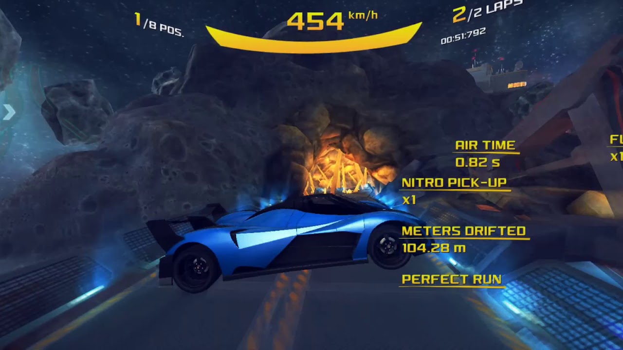 Asphalt 8 Airborne Devel Sixteen Prototype In Lunar Liftoff