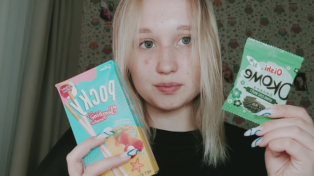 асмр пробую азиатские вкусняшки