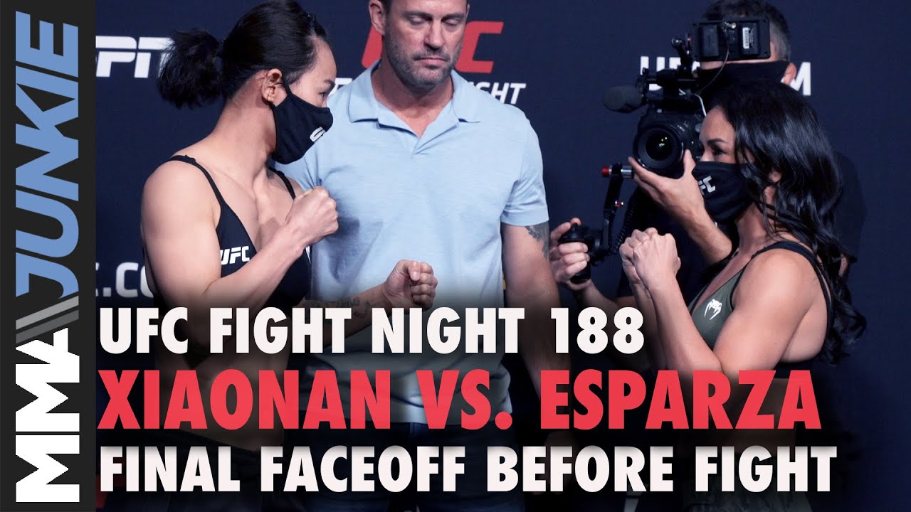 Yan Xiaonan vs. Carla Esparza faceoff | UFC Fight Night 188