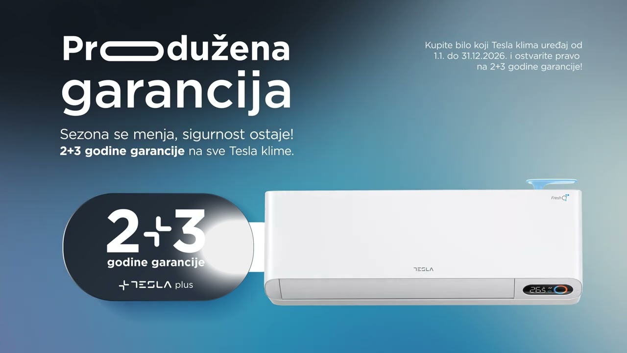 Produžena garancija na Tesla klime