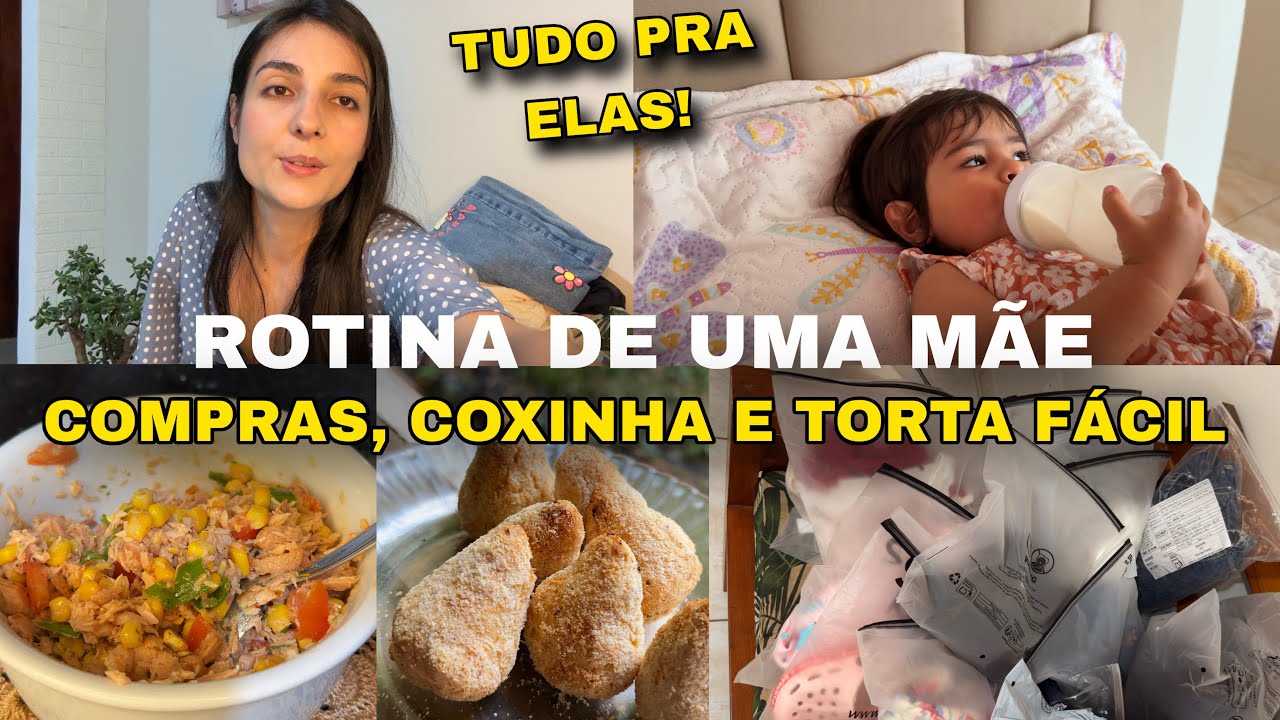 ROTINA DE MÃE DE 4 DONA DE CASA, COXINHA SAUDÁVEL E TORTA DE ATUM, COMPRAS PARA VOLTA ÁS AULAS 